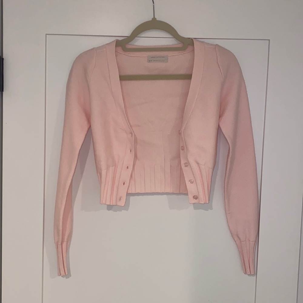 Urban outfitters light pink cropped sweater top